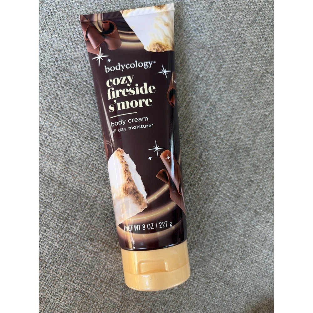 Bodycology Shea Butter Body Cream Lotion Moisturizer Cozy Fireside S'more 8oz